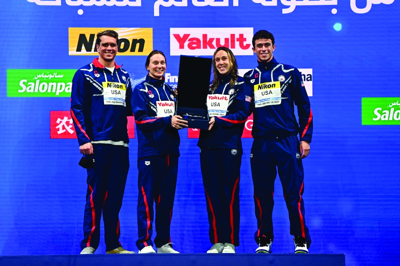 أبوظبي تبهر العالم في النسخة الأروع لمونديال السباحة